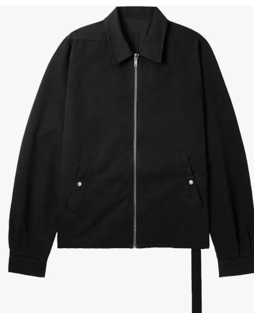 Rick Owens DRKSHOW BRET 1 – Zipfront Men’s Jacket – Black Size XL – DU01D1783 –