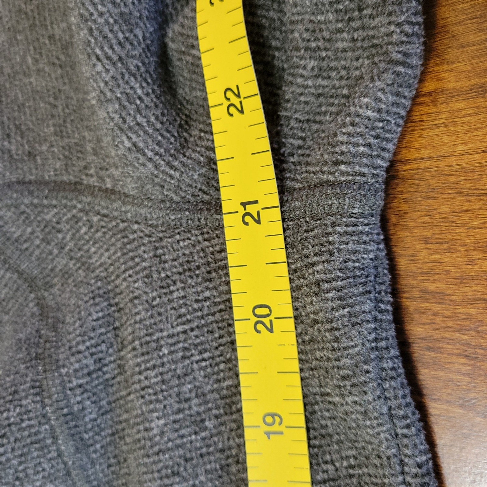 LL Bean Mens Full Zip Fleece Jacket Gray Blue Slightly Fitted 502814 Small Reg