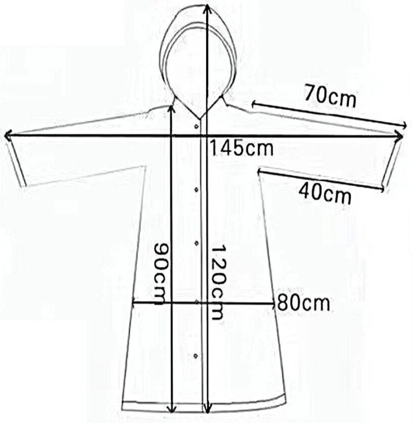 CLEAR RAINCOAT RAIN COAT DISPOSABLE TRANSPARENT WATERPROOF HOODED UNISEX ADULTS