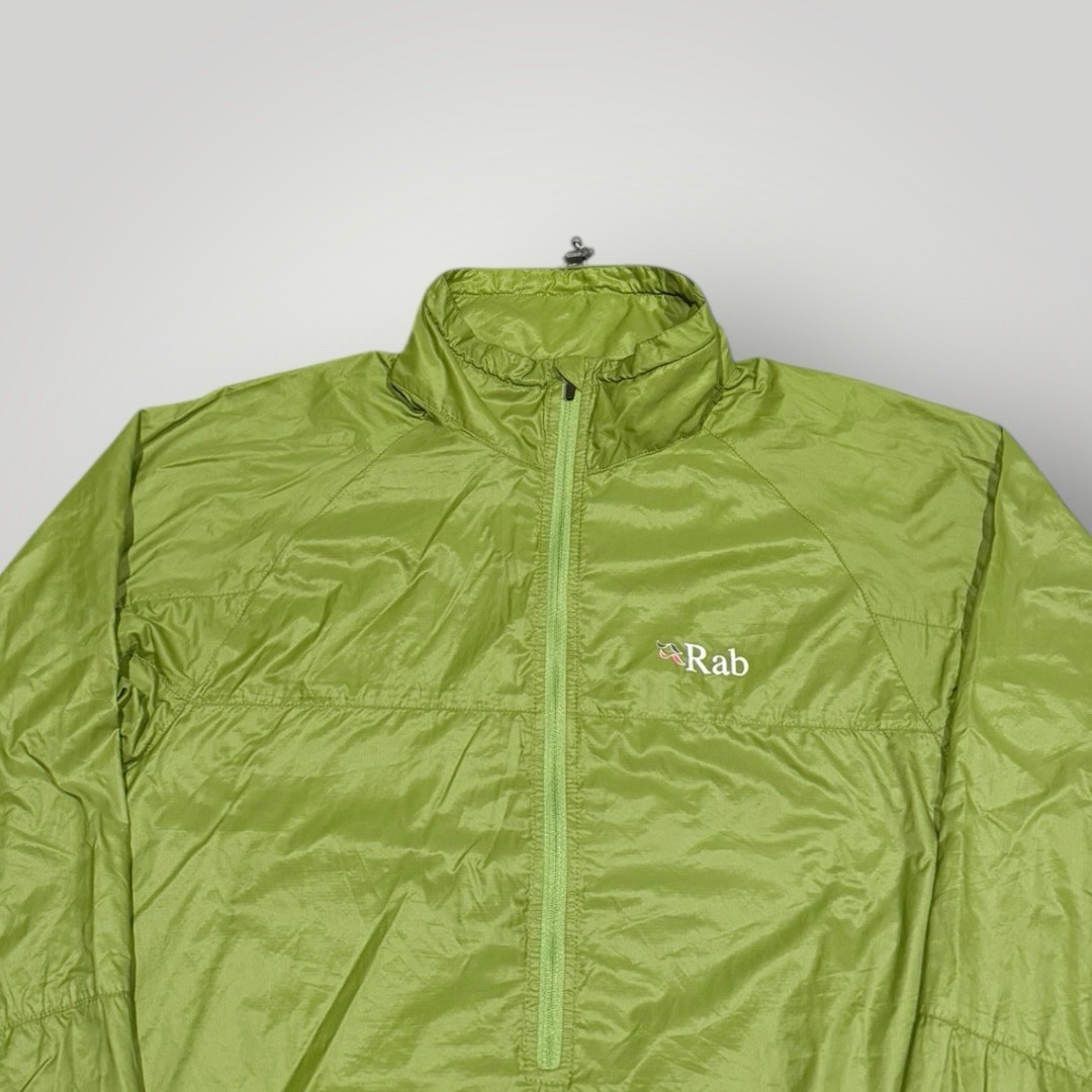 Mens Green Rab Vital Cirrus Pull On 1/2 Zip Lightweight Jacket (Size S) S966