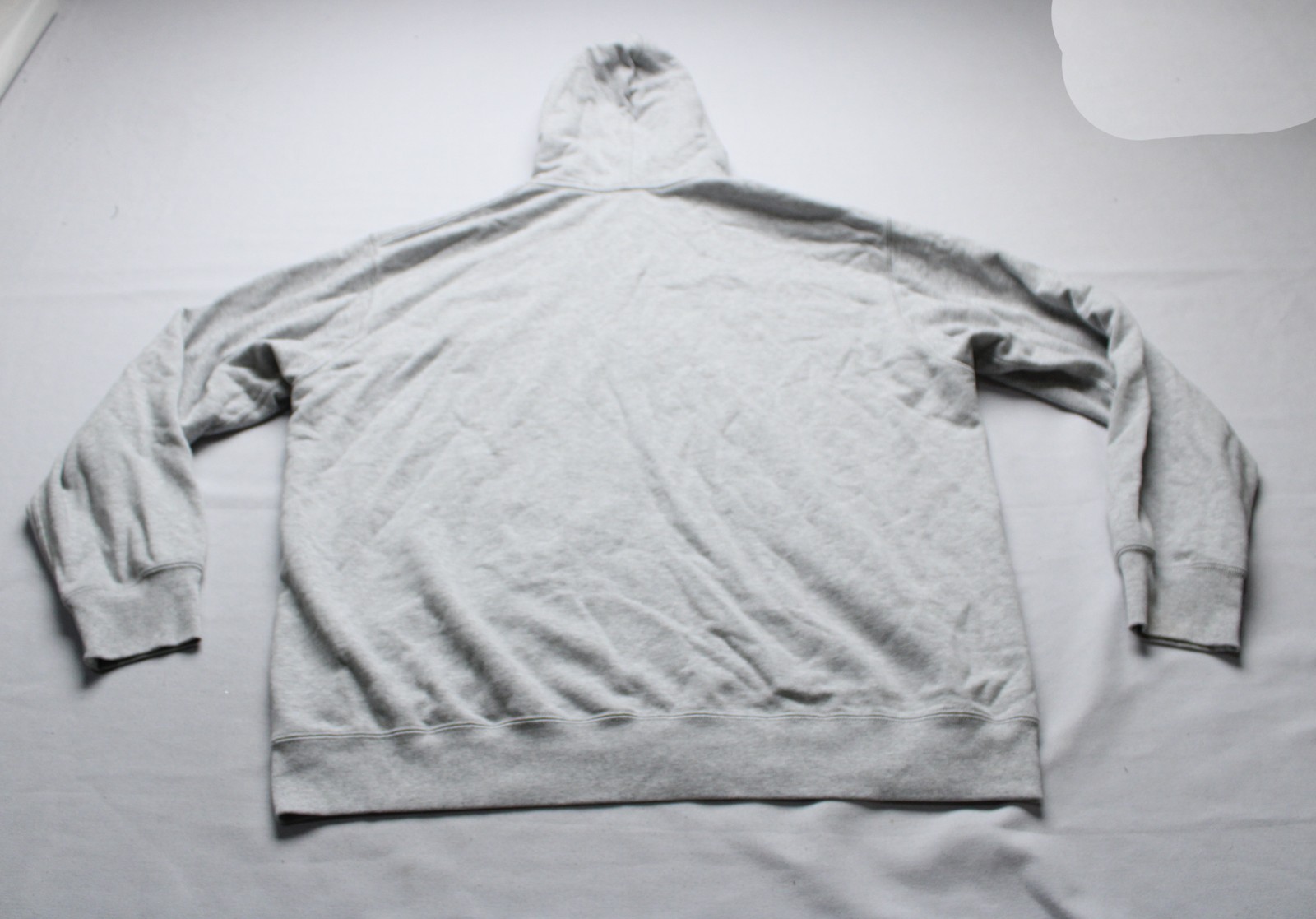 Uni Qlo Unisex Adult’s Drawstring Full Zip Sweat Hooded jacket EJ3 Gray Size XL