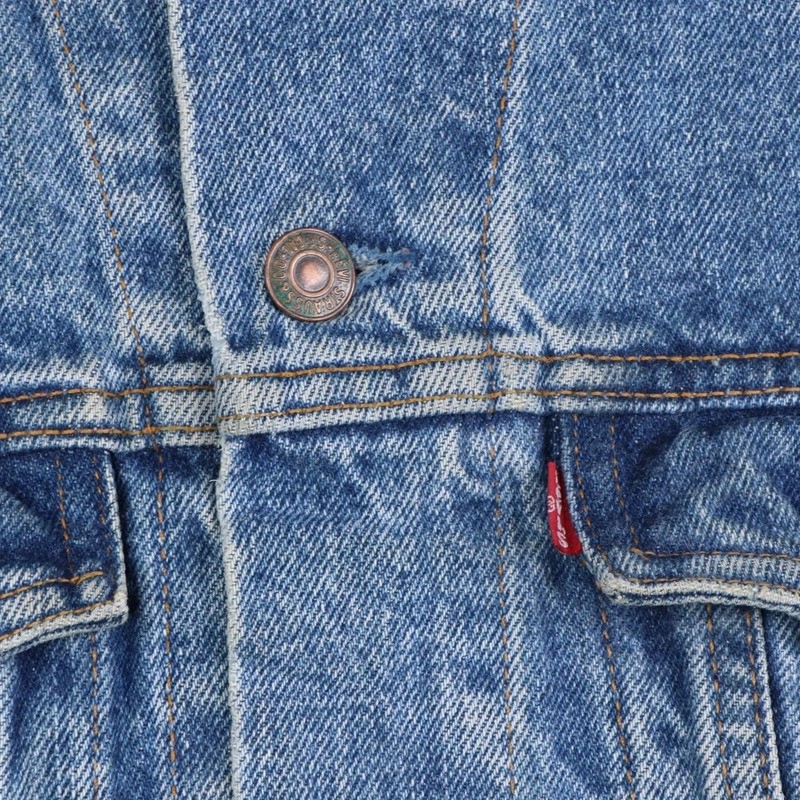 Levi’s Denim Trucker Jacket Mens S Type 3 Vintage Canada Relaxed Boxy 75525