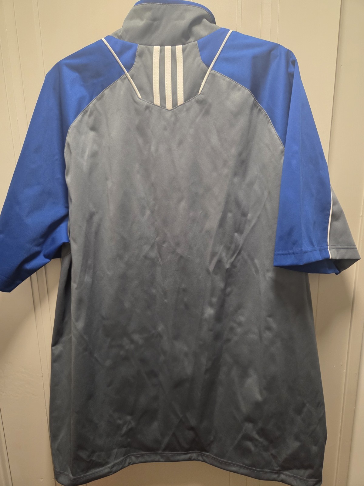 Adidas Grand VALLEY Rain Jacket Quarter Zip Pullover XLarge Short Sleeve
