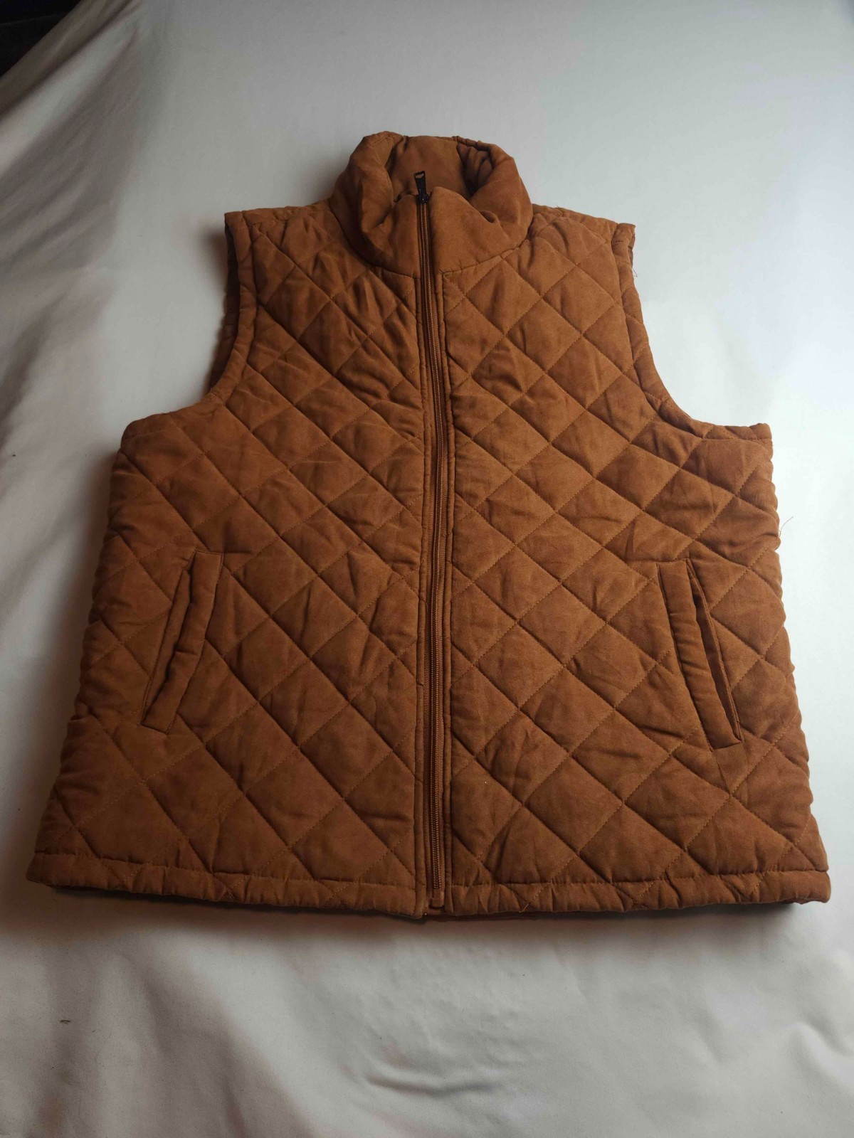 Linea Uomo Vest Mens Large Brown Puffer Outdoor Gorpcore Classic Academia Earthy