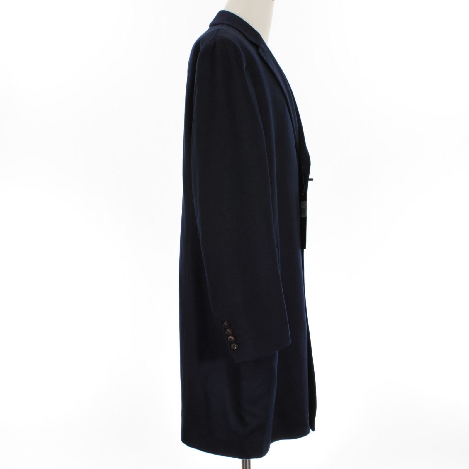 Cardinal of Canada NWT Top Coat Size 48R in Solid Navy Blue 100% Cashmere
