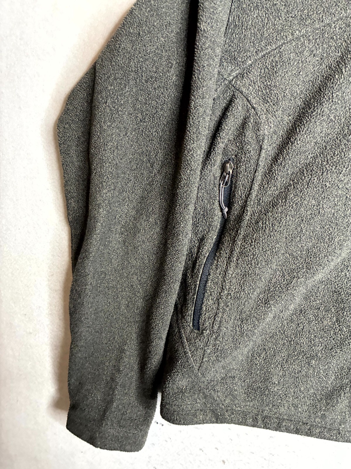 REI Co-op Fleece Jacket Mens 44 Gray Polartec Activewear Long Sleeve Full Zipper