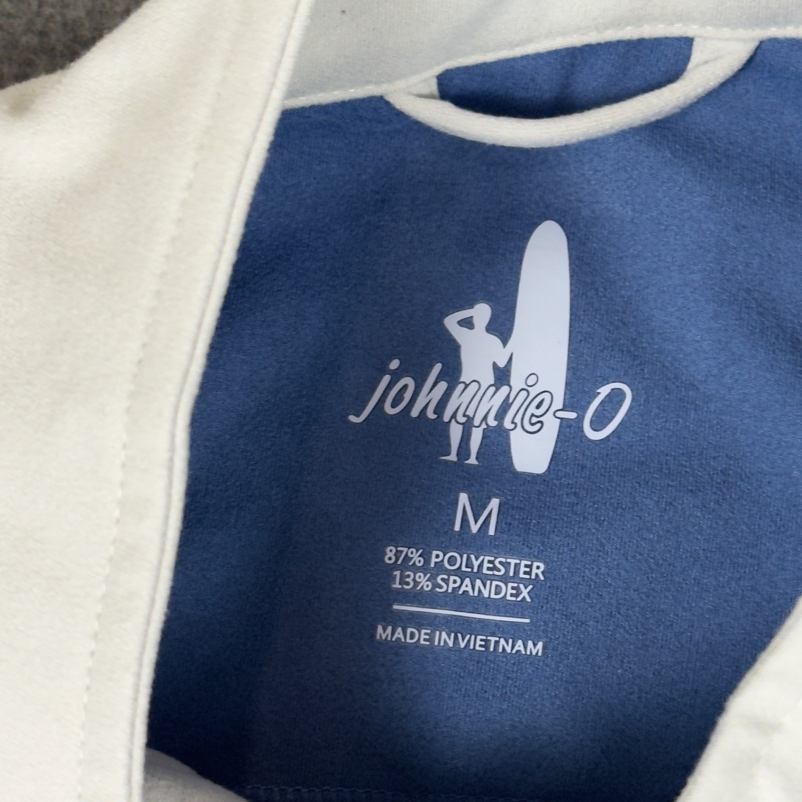Johnnie-O Knockdown Softshell Vest Mens M Gray Chrome Golf Solar Gas Logo
