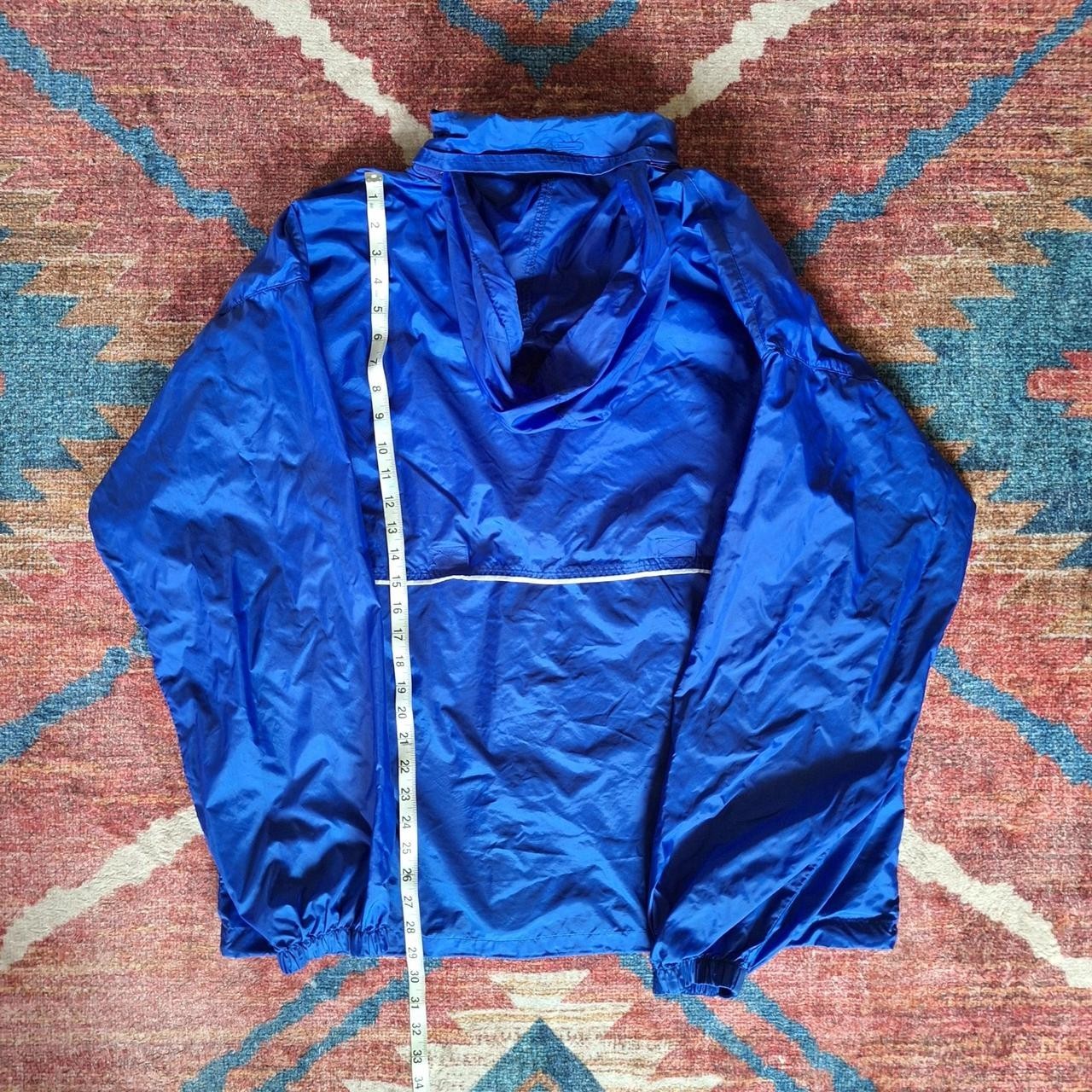 Charles River Men’s Blue Hooded Windbreaker Size XL Excellent Condition