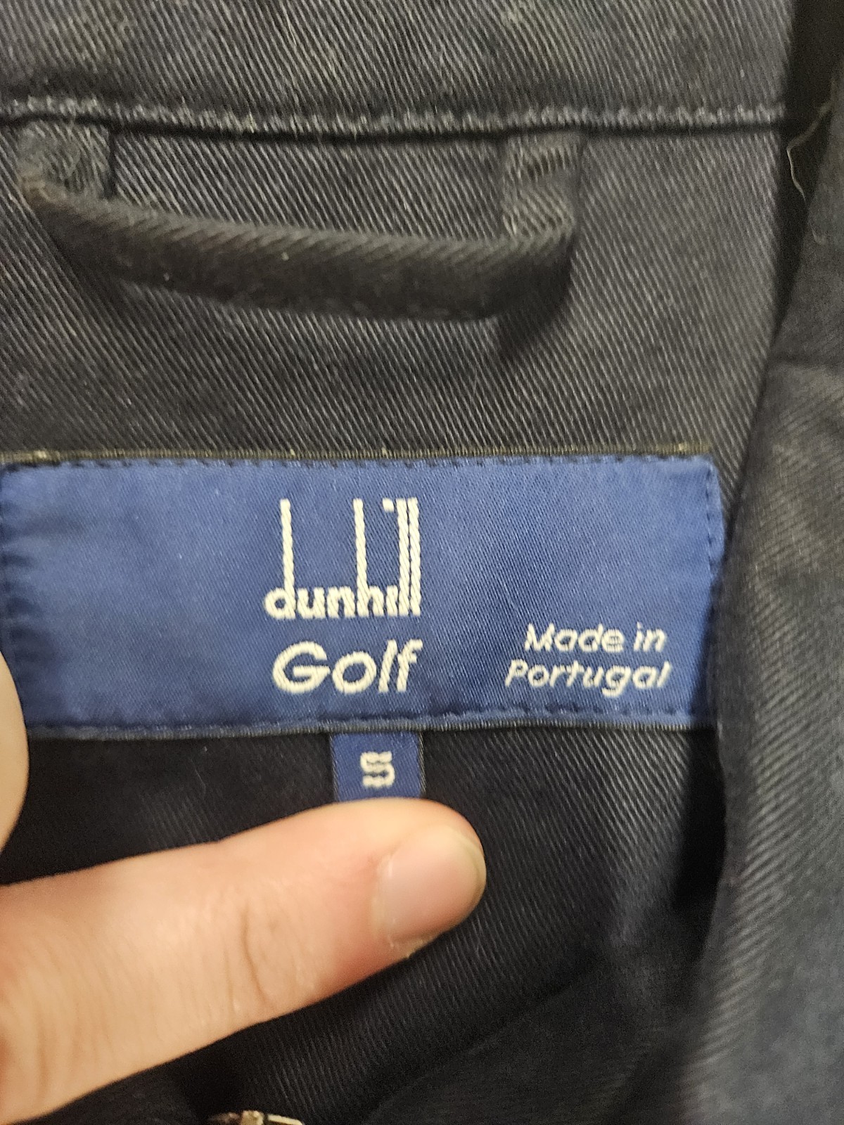 Vintage Mens Dunhill Golf Navy Sport Jacket Sz SM Gorpcore Made In Portugal