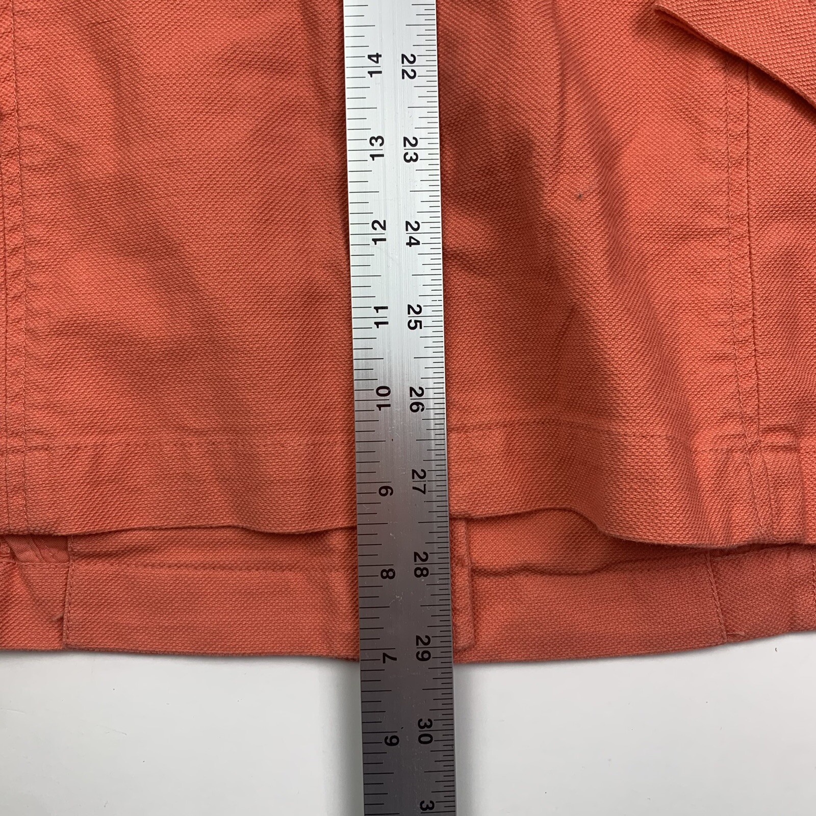 FG FIELD GEAR large tangerine COTTON spandex canvas JACKET COAT OUTERWEAR sharp!