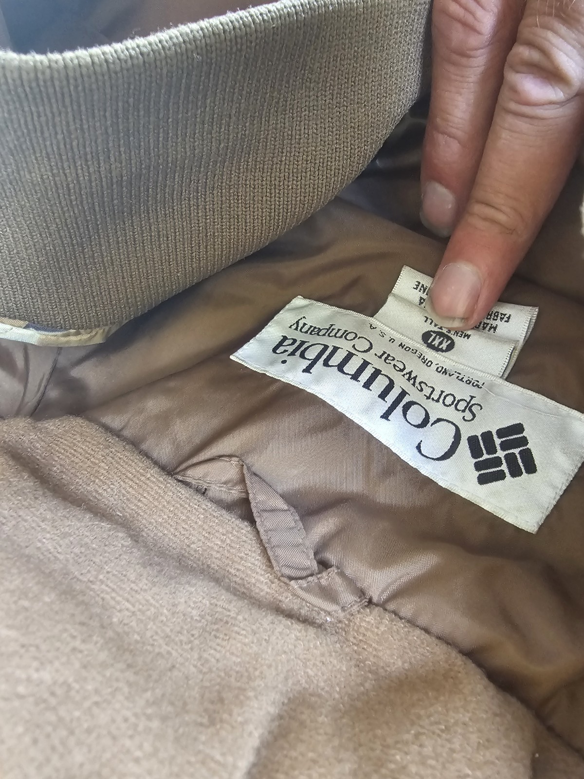 VTG Columbia Omni Tech Duck Camo Hunting 3 in 1 piece Jacket Size 2XL