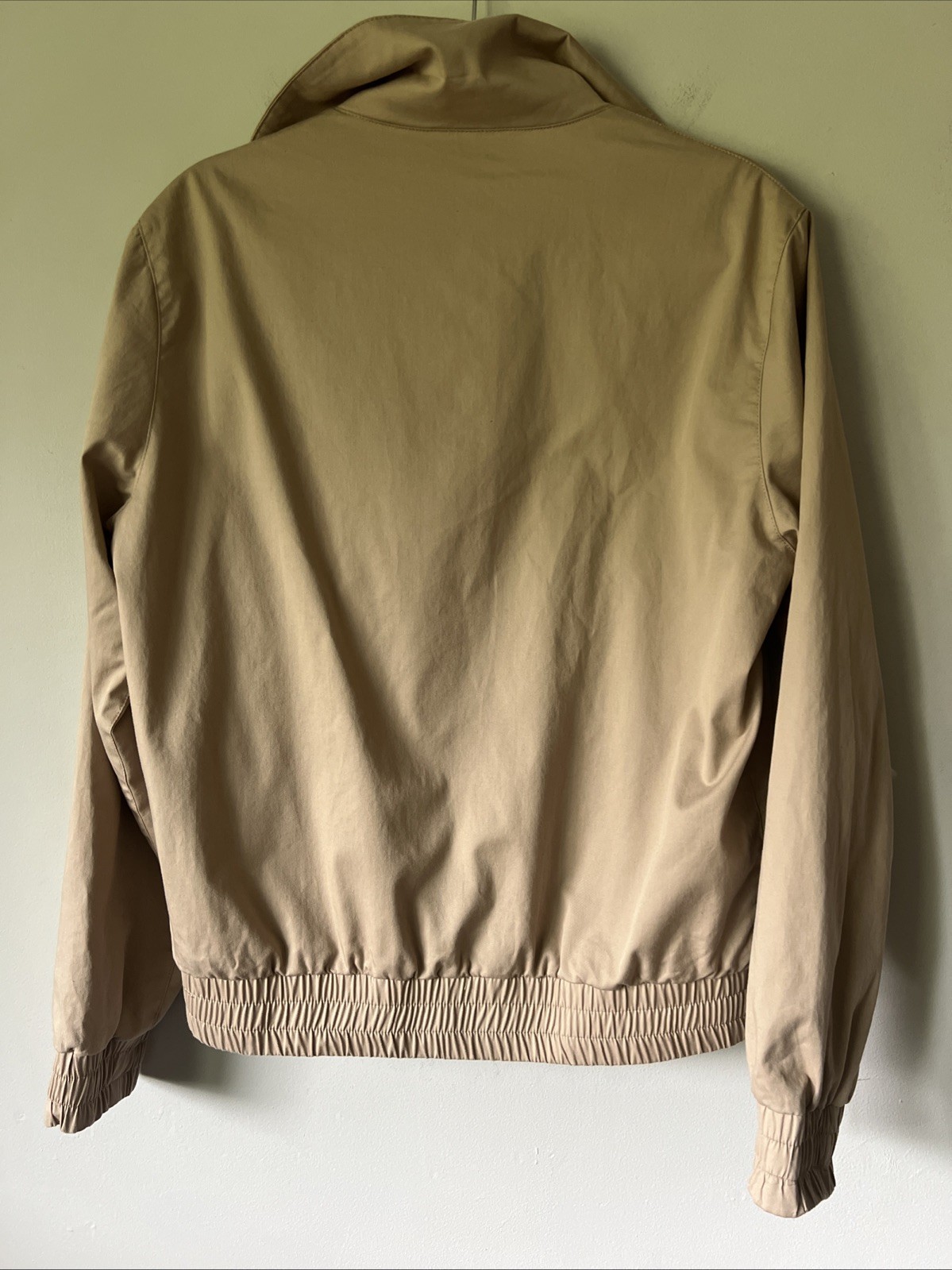 Sandro Men’s Zip-up Jacket in Khaki Size Small S Cotton Blend Modern Luxury