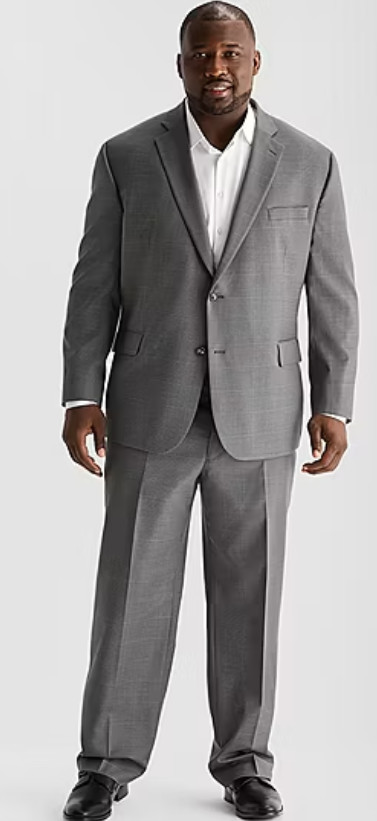 Stafford Coolmax All Season Ecomade Mens Classic Fit Big Tall Suit Jacket 52 Reg