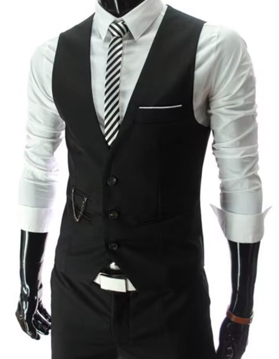 «Chalecos De Vestir Ajustados Para Hombre Chaleco Para Traje Para Hombre Chalec»
