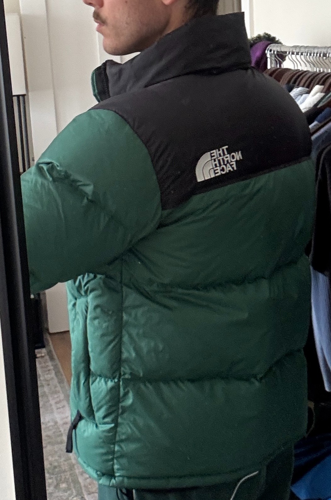 The North Face 1996 Nuptse 700 Down Jacket Green For Men