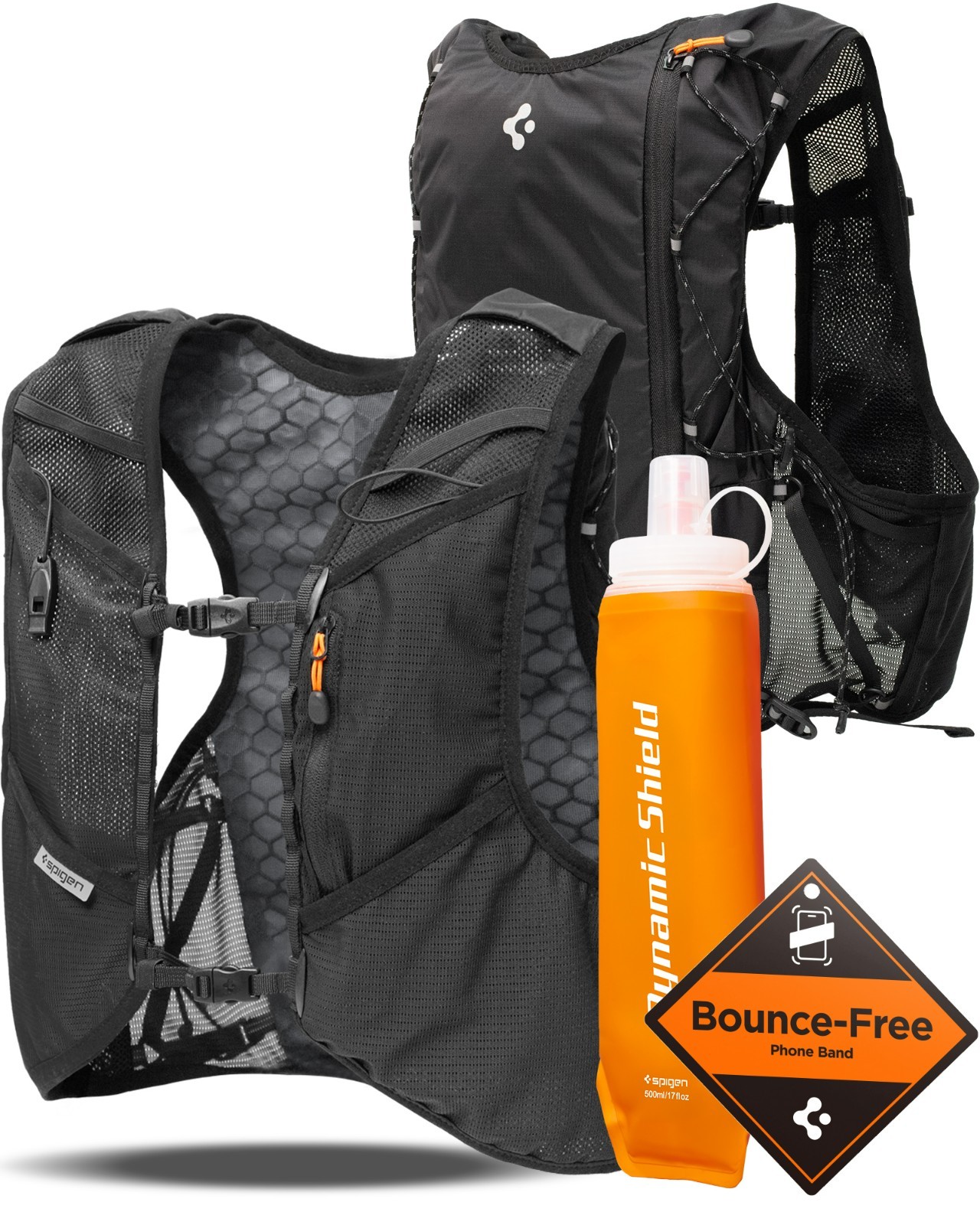 Spigen Dynamic Shield™ Running Vest Reflective Lightweight Multi-Pocket