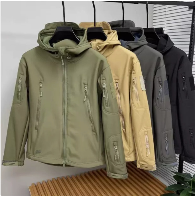 Men’s Tactical Jacket Waterproof Soft Shell Military Warm Outdoor Work Coat