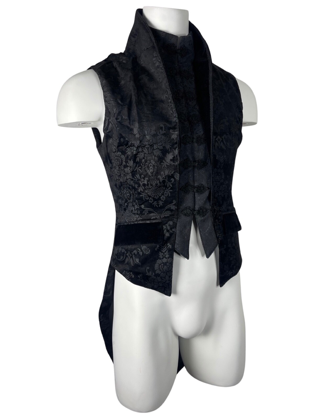 PUNKRAVE GOTHIC VINTAGE MILITARY FAKE TWO PIECES TAILCOAT WAISTCOAT VEST Y-696