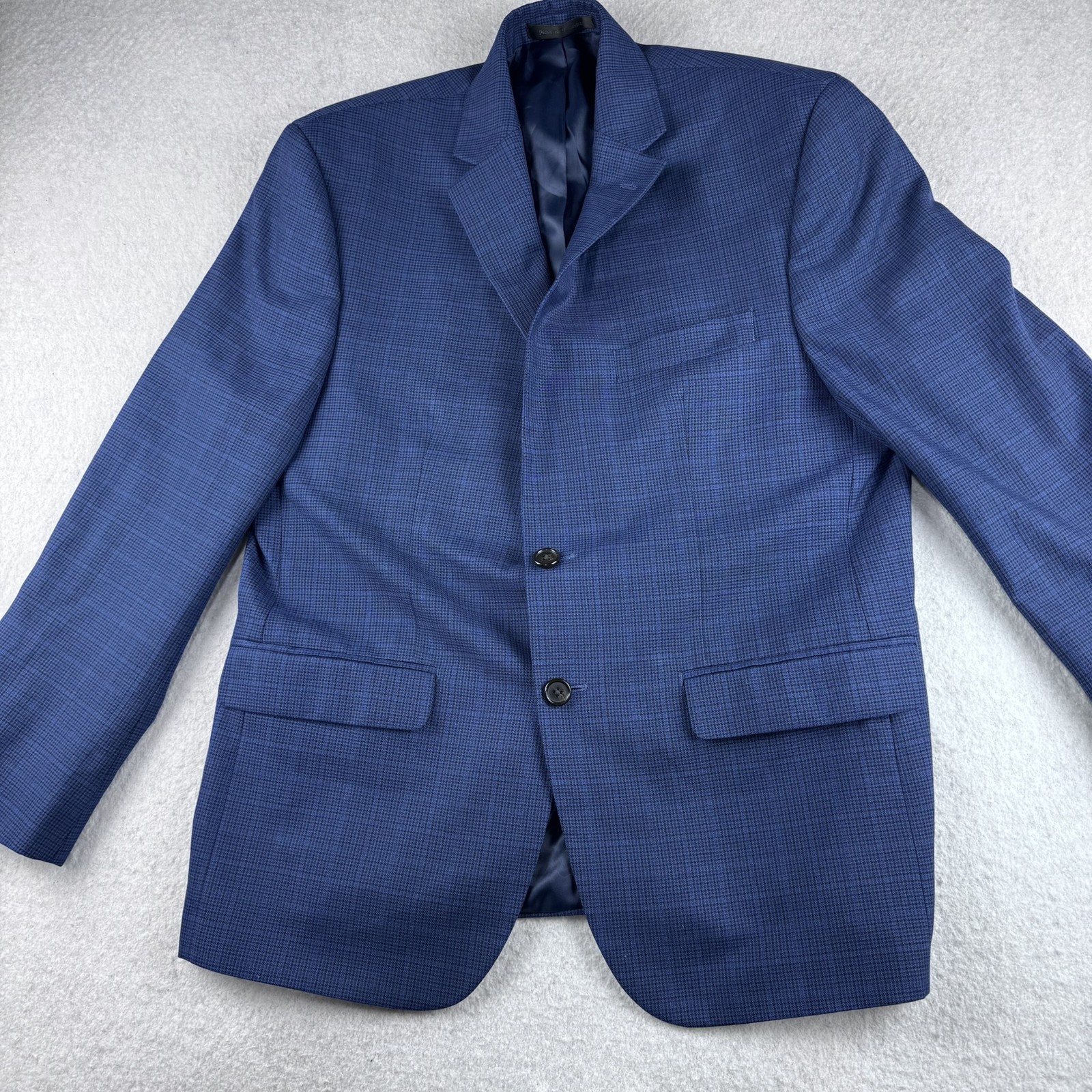 Lauren Ralph Lauren Men’s Blue Plaid Two-Button Sport Coat Blazer Size 42R