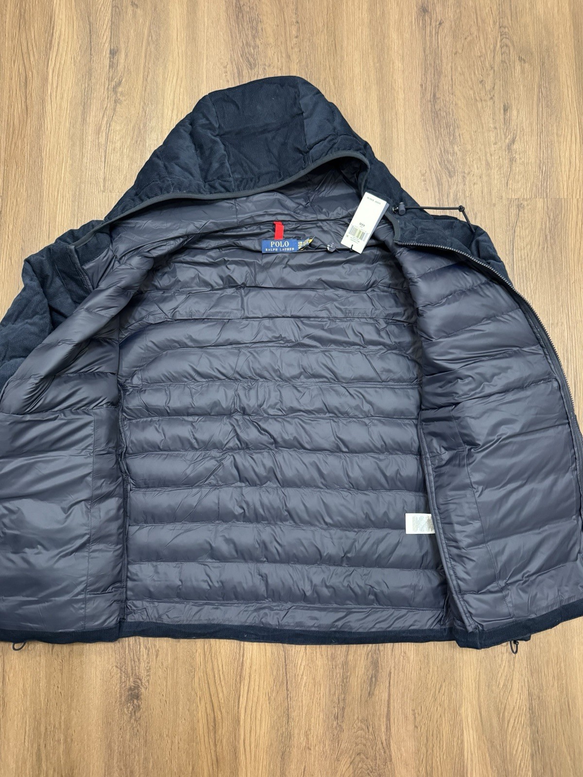 Polo Ralph Lauren The Colden Corduroy PUFFY HOODED Jacket NAVY Men’s Size 4XB