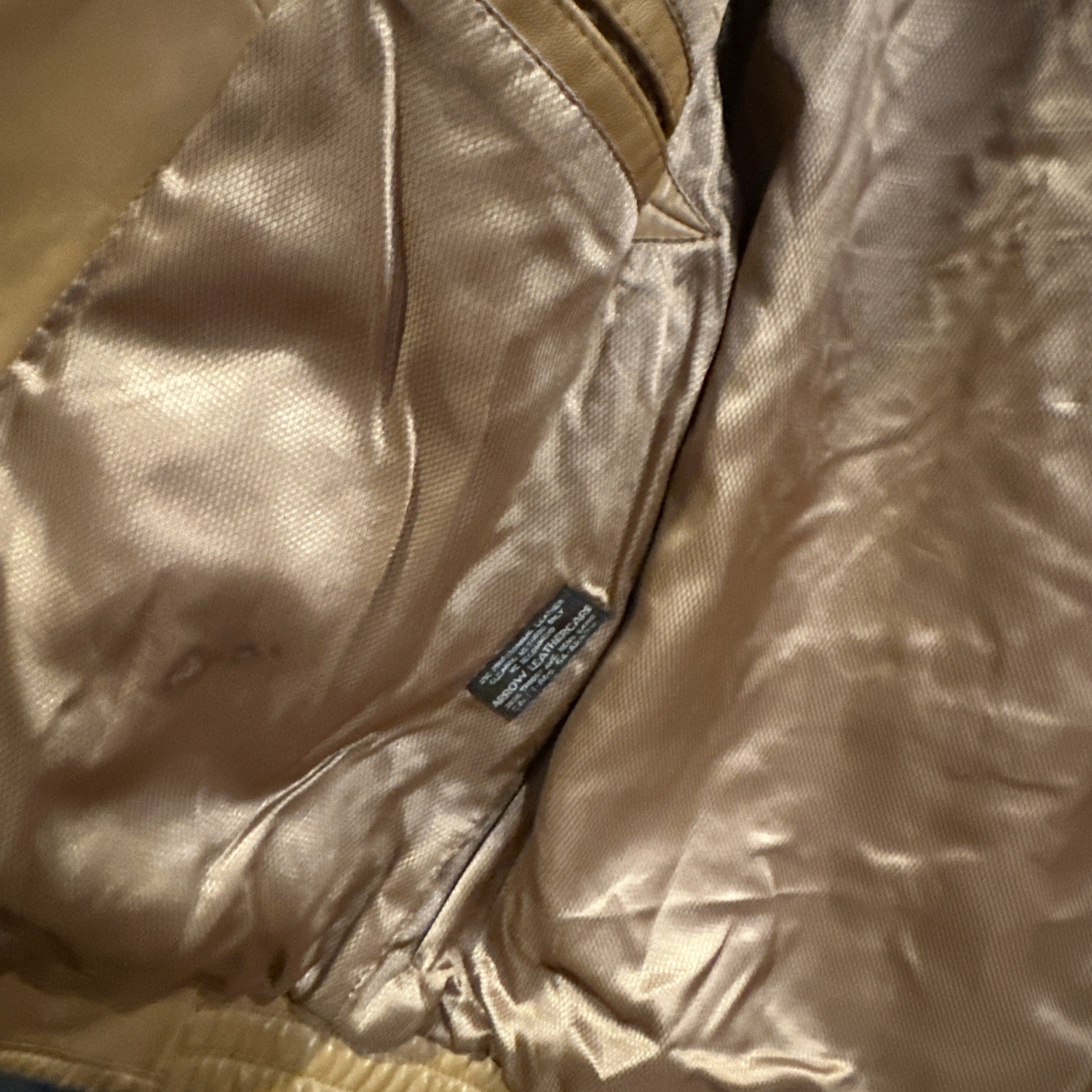 Remy Brown Leather Jacket Vintage, Made in USA, Size 44