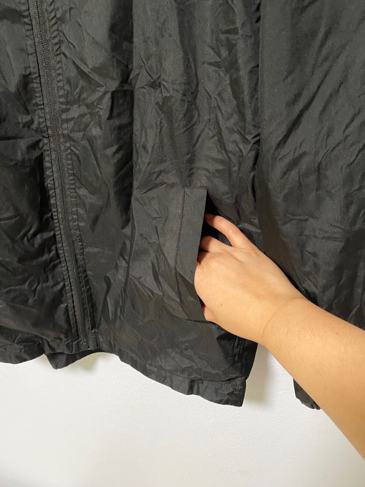 ZAK Los Angeles windbreaker black M medium Mens Gray 90s Look