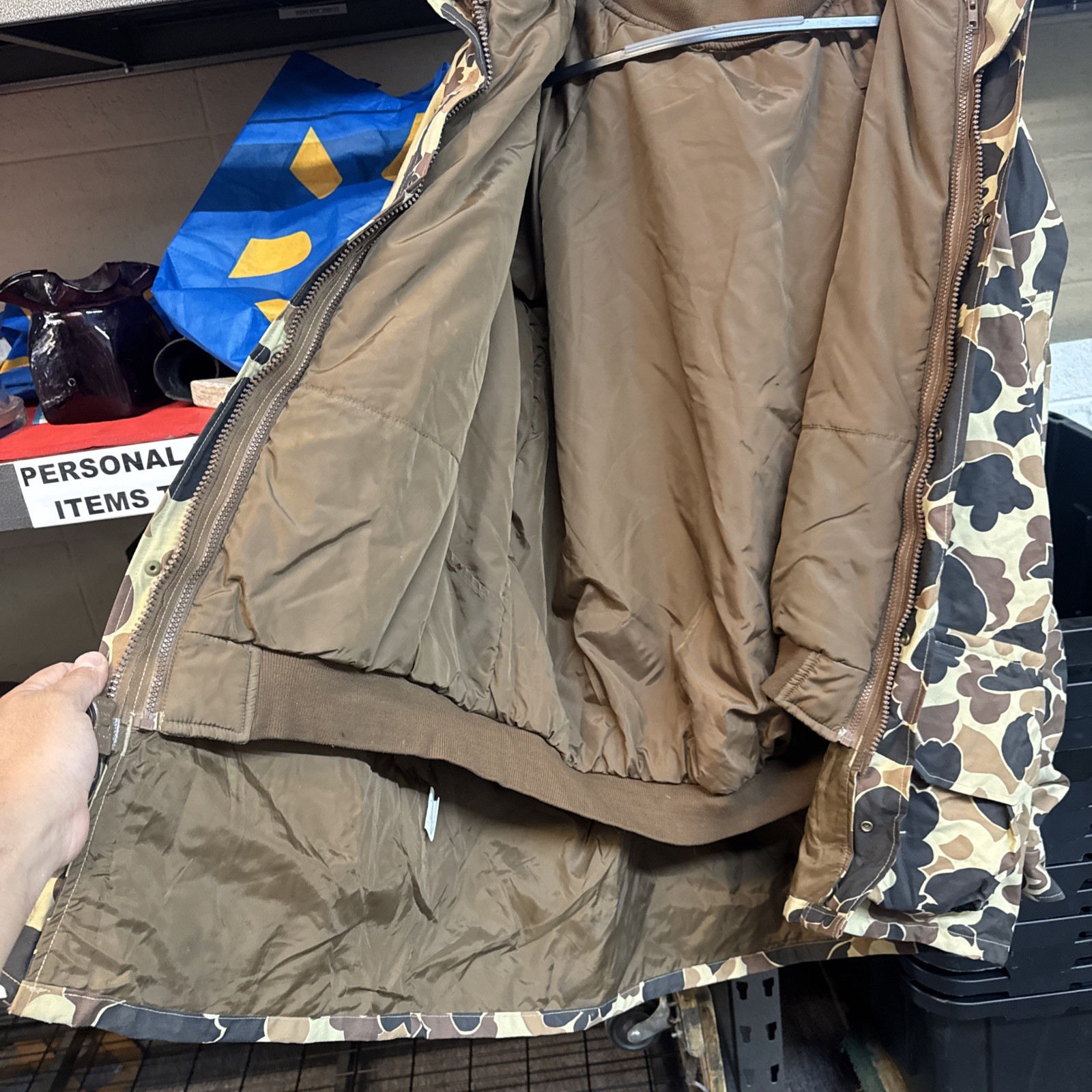 VTG Columbia Omni Tech Duck Camo Hunting 3 in 1 piece Jacket GREAT COND