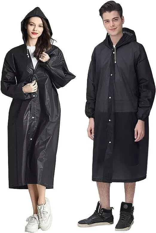 Adult Raincoat Men Women Kid Rain Coat Hooded Waterproof Jacket Poncho Rainwear