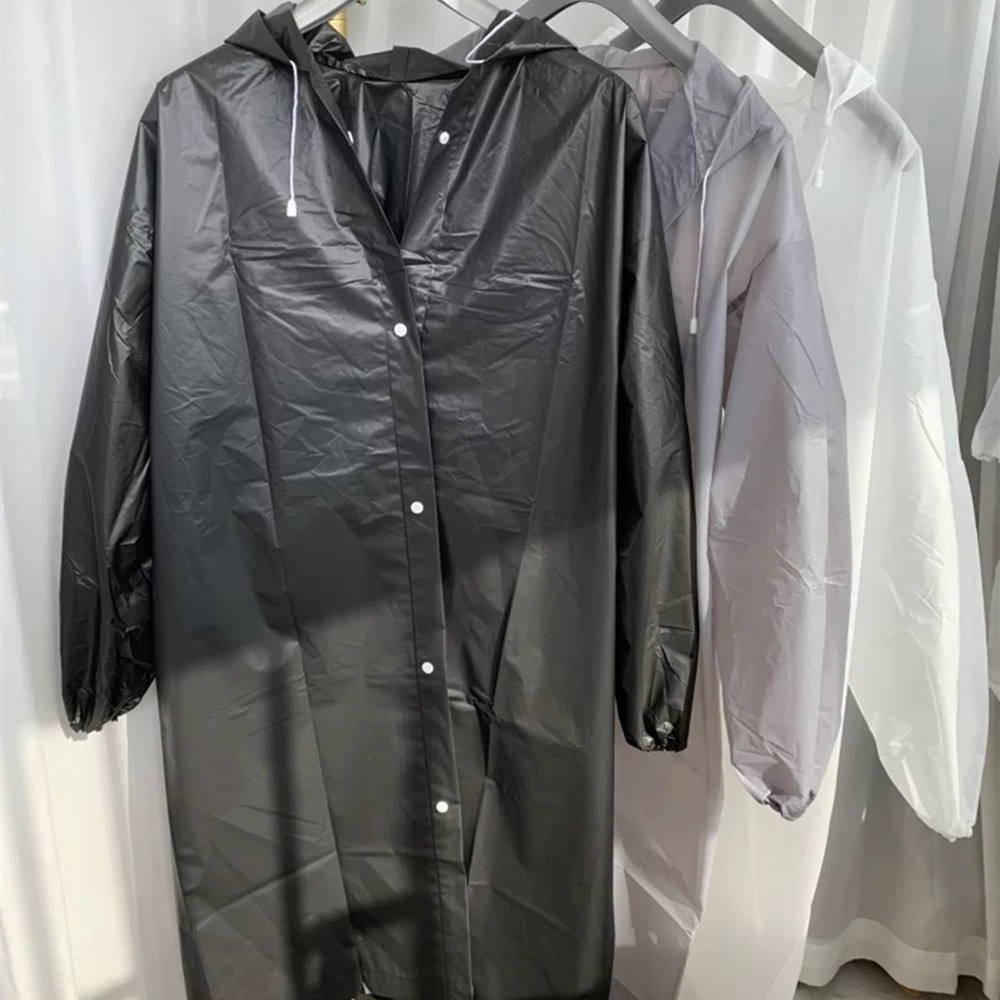 Unisex Adult Waterproof Raincoat Rain Coat Hooded Jacket Poncho Rainwear Camping