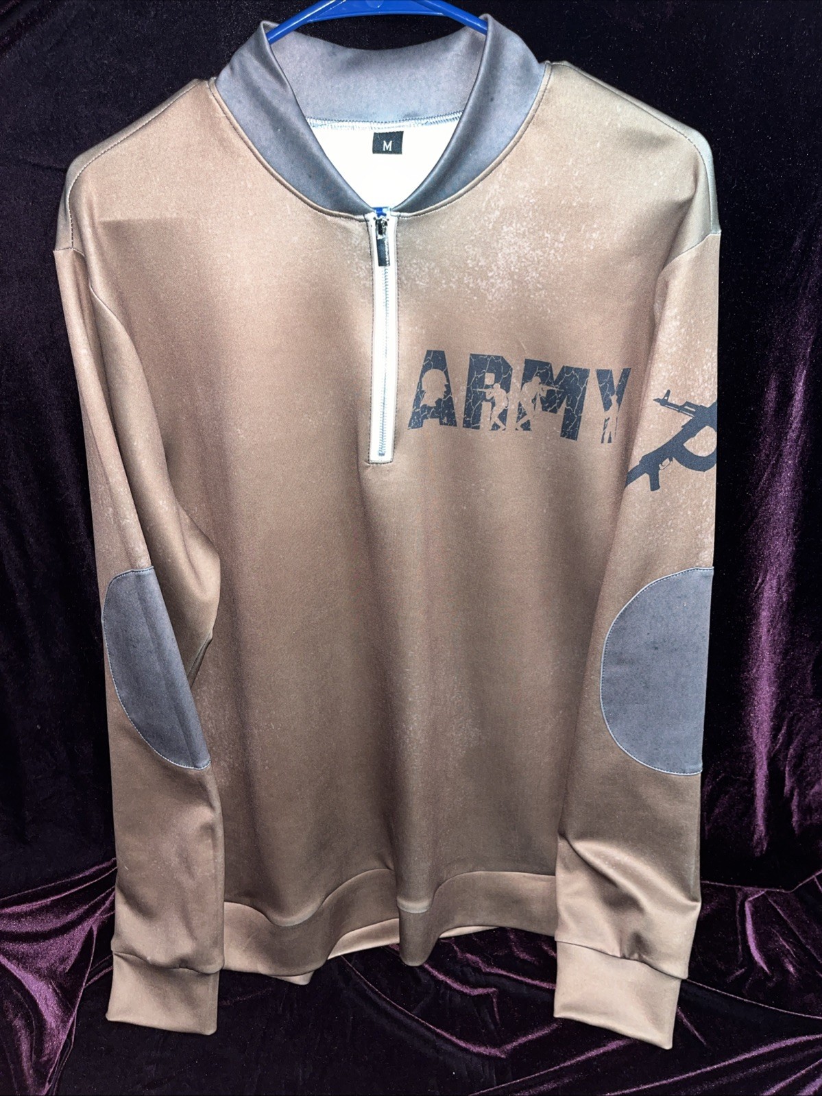 NWOT US United States ARMY MENS SIZE M Medium Performance 1/4 Zip Shirt