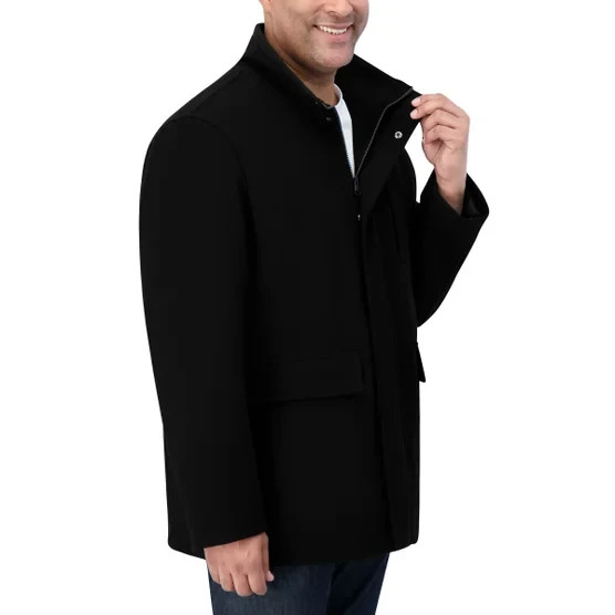 Nautica Men’s Wool Blend Coat New with Tags Black