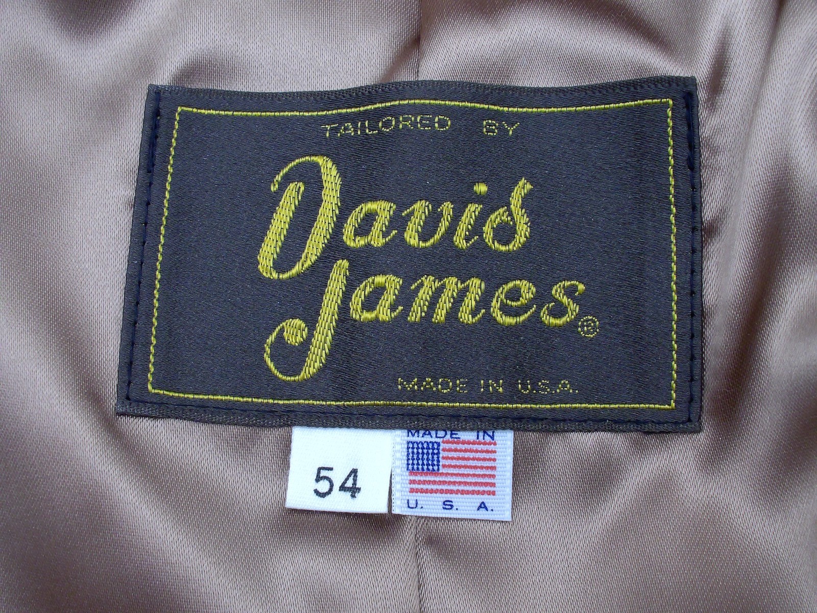Vintage David James Tan Leather Button Front Vest Size Big & Tall 54