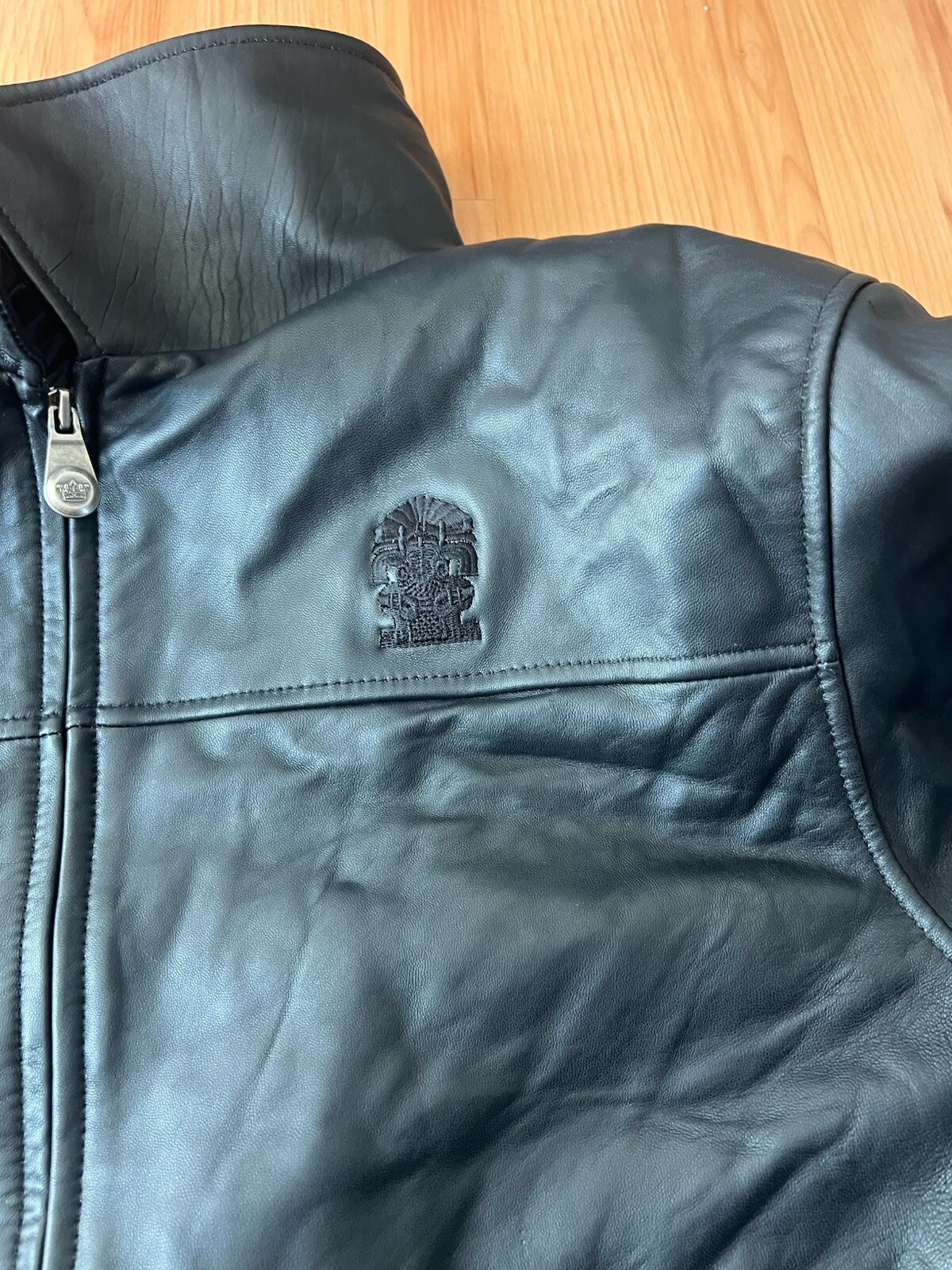 Matt Zini Leather Jacket Sz XL Black, Men’s