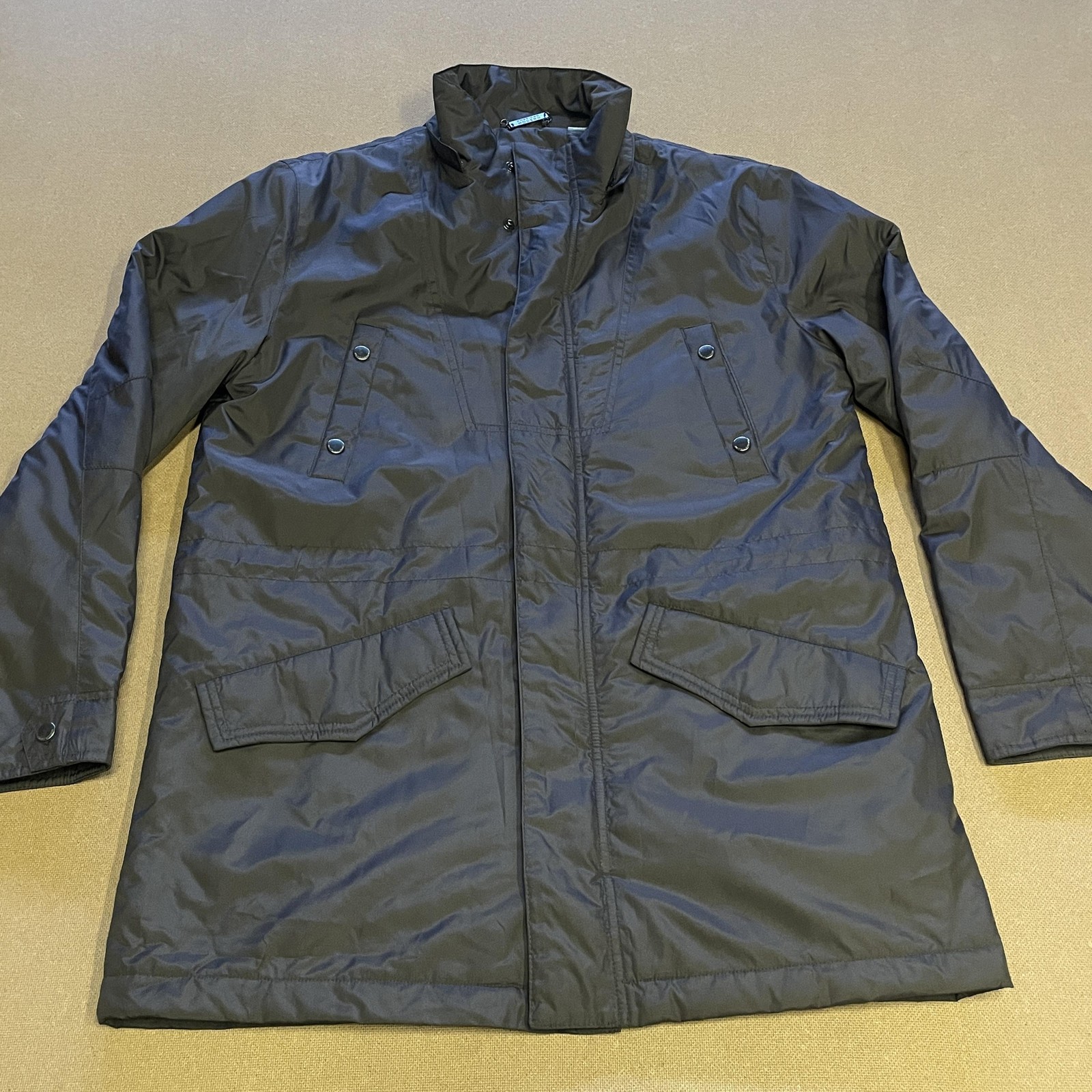 American Modern Alexander Julian Jacket Mens Medium Quilted Parka Coat Pockets