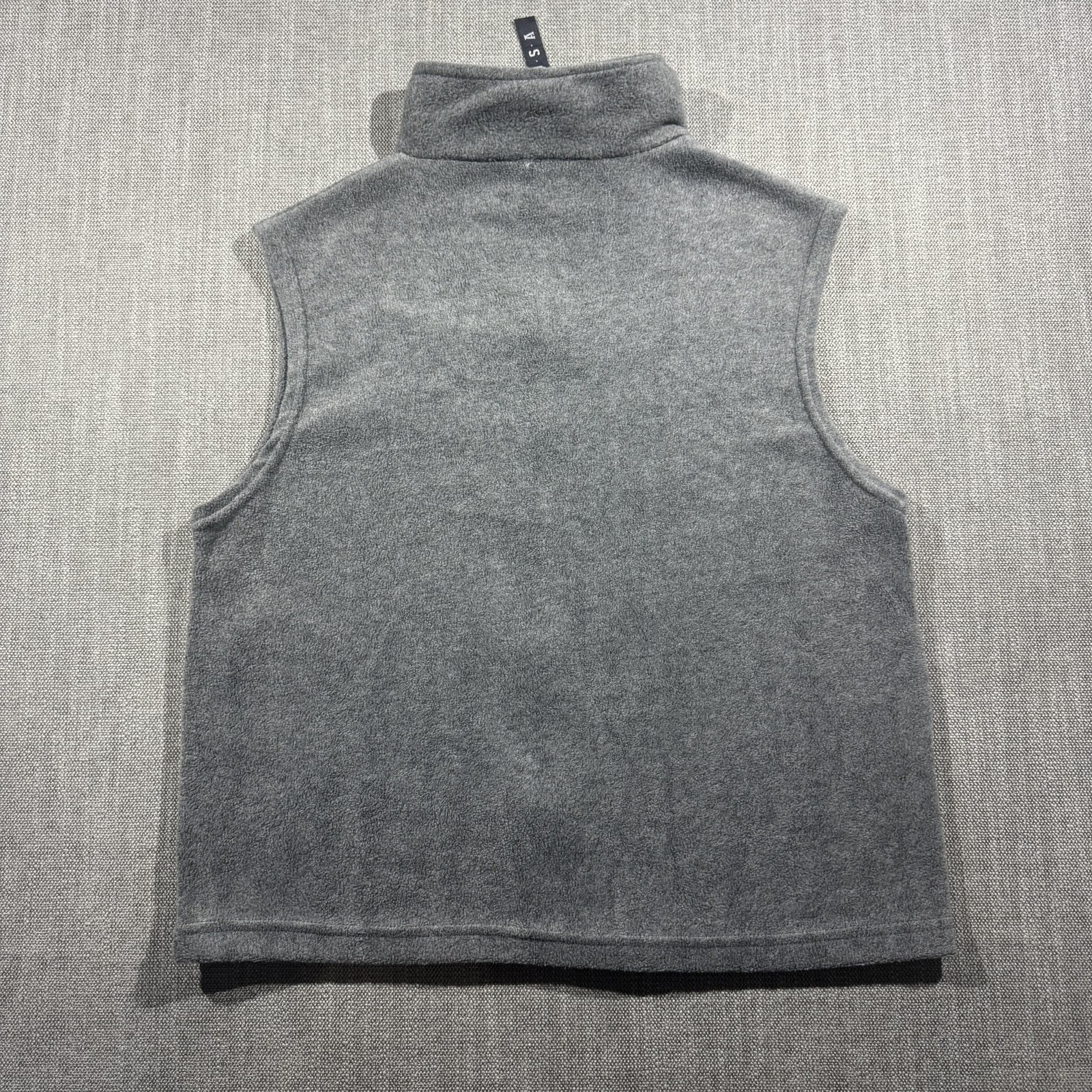 United States Olympic Committee Vest Mens Medium Gray Fleece Full Zip USA Logo