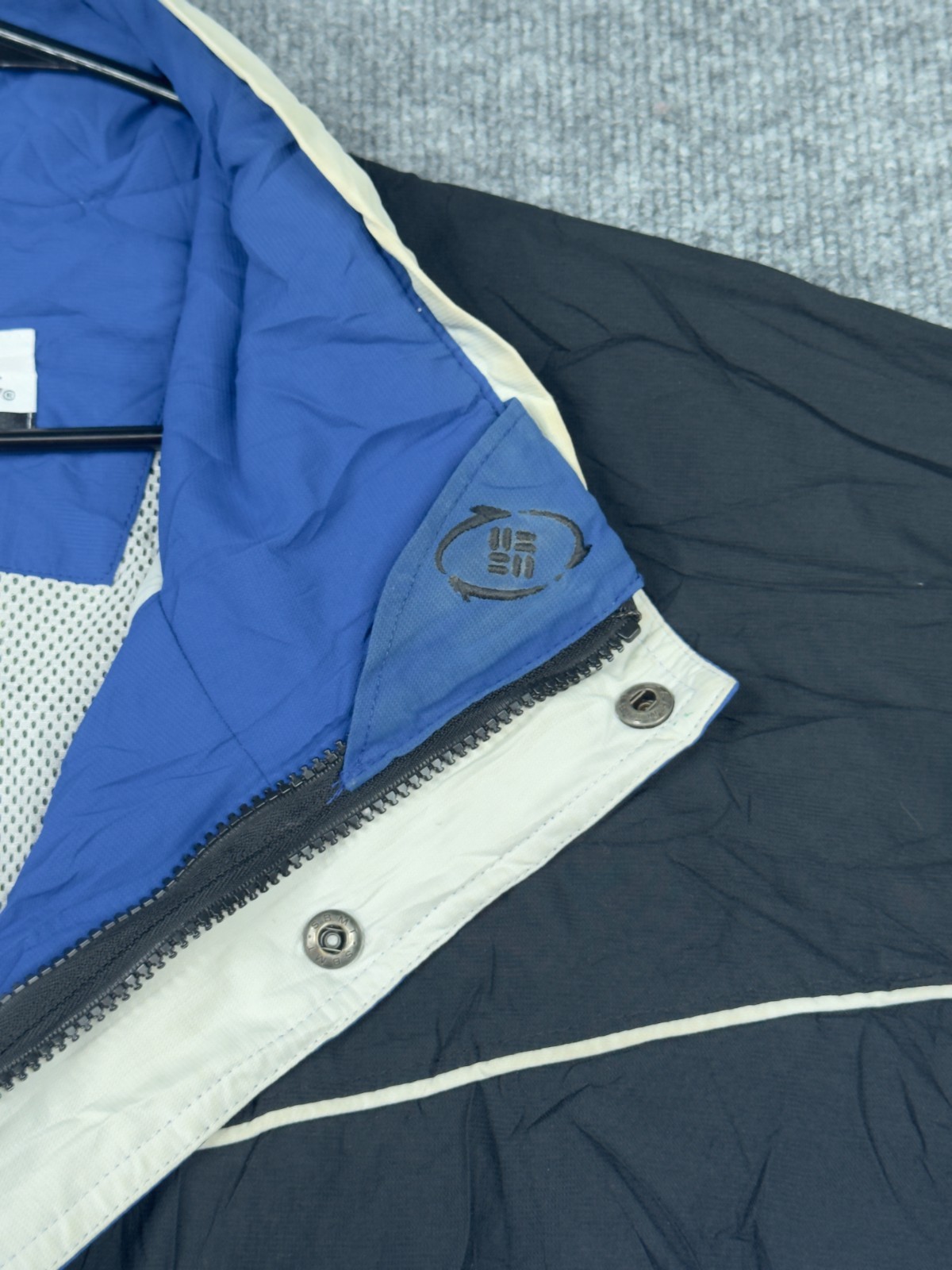 Columbia CORE Interchange Jacket Men’s XL Blue Black Vintage Style Ski Shell