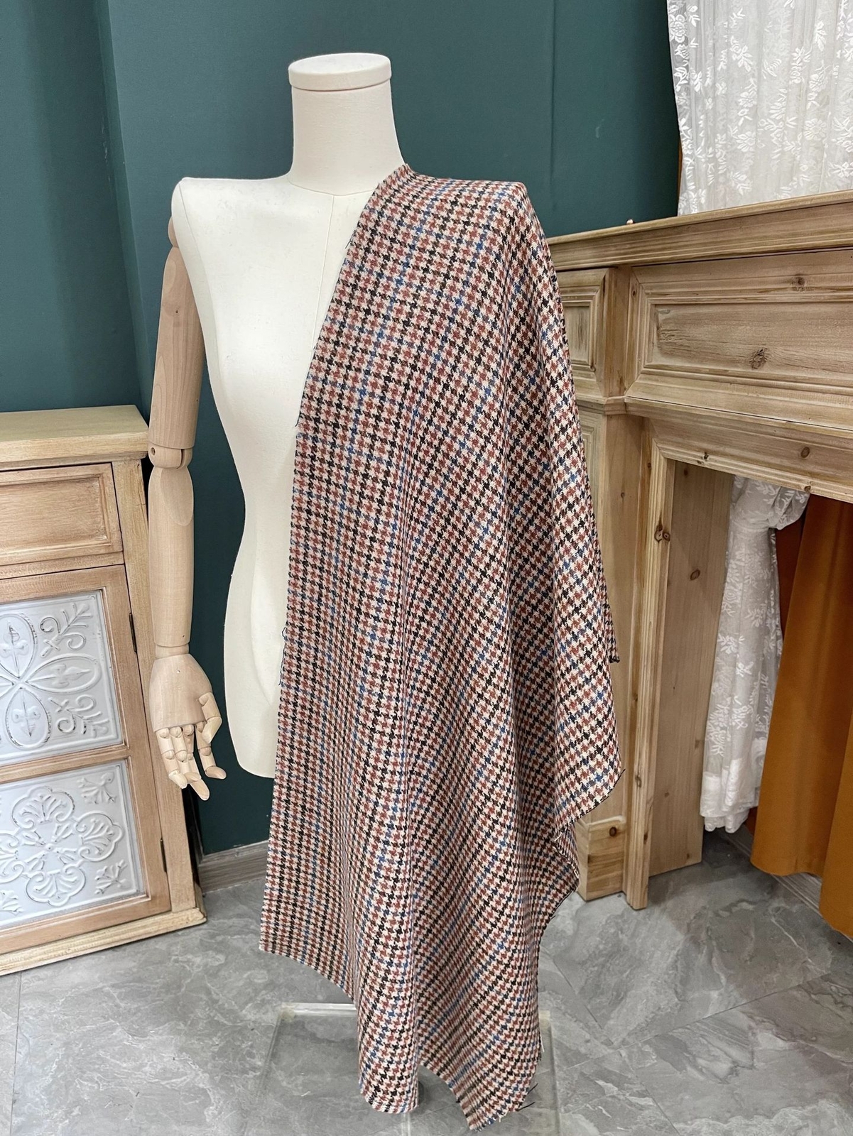 Men’s Plaid Jacket 1 Piece Autumn Spring Casual Coat Notch Lapel Outwear Blazers