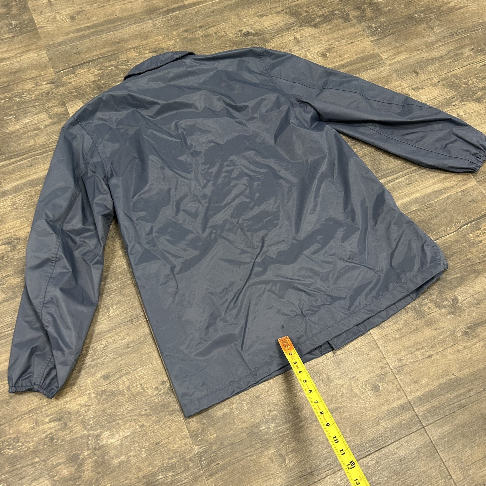 Vintage Blauer Nylolite Rain Jacket/Coat Men Size Medium Blue SLOW