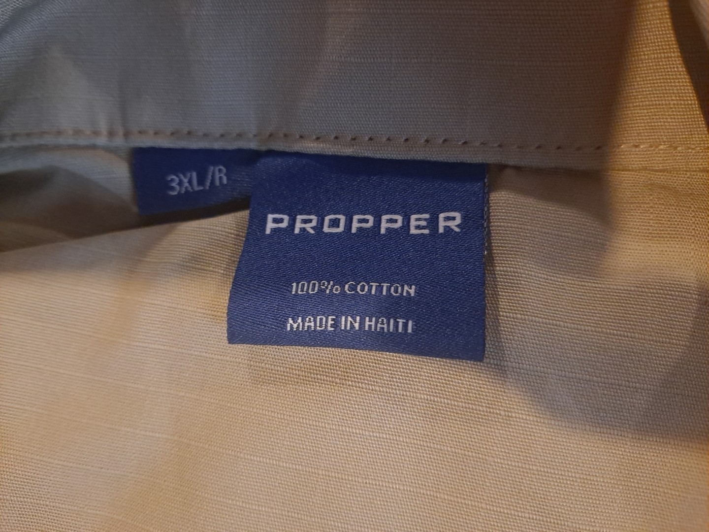 PROPPER BDU COAT 3XLR KHAKI CANVAS Ripstop height 67 – 71″ chest 53 – 57″
