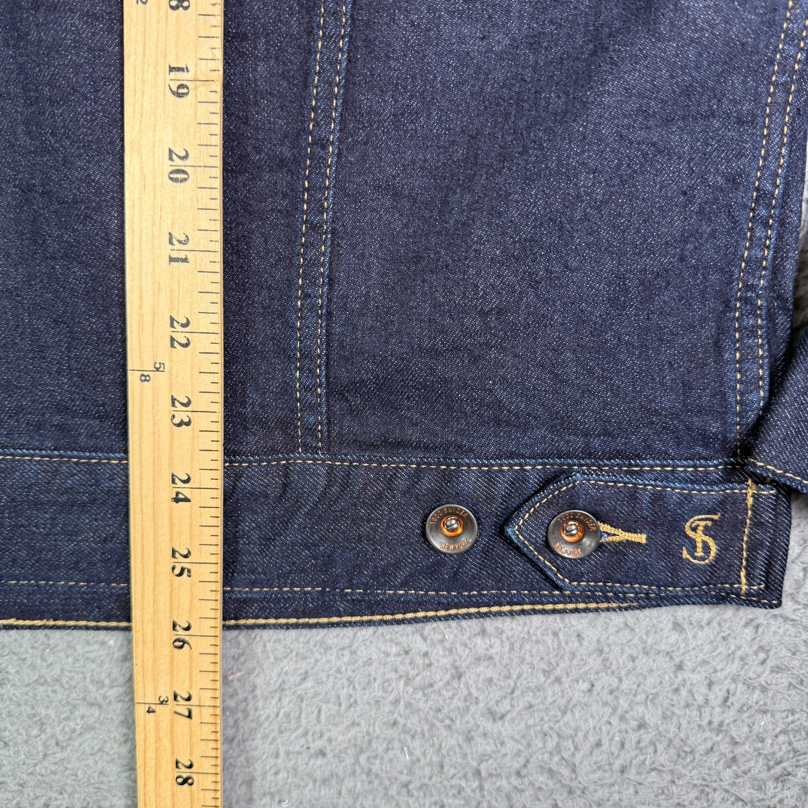 Todd Snyder Denim Jacket Mens XL Indigo Rinse Dark Blue Trucker Pockets NEW