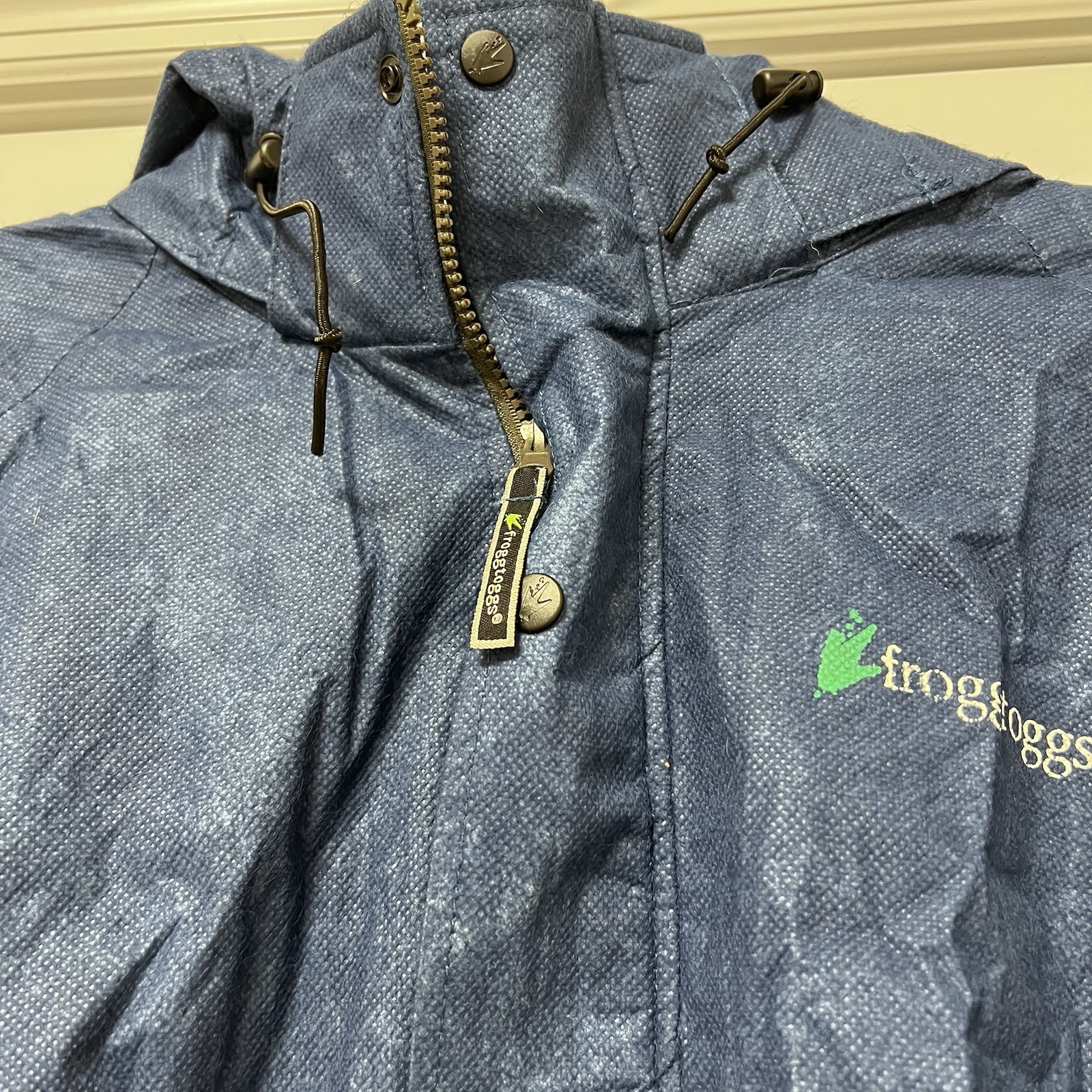 Frogg Toggs Waterproof Jacket 100% Polypropylene Blue Size Medium