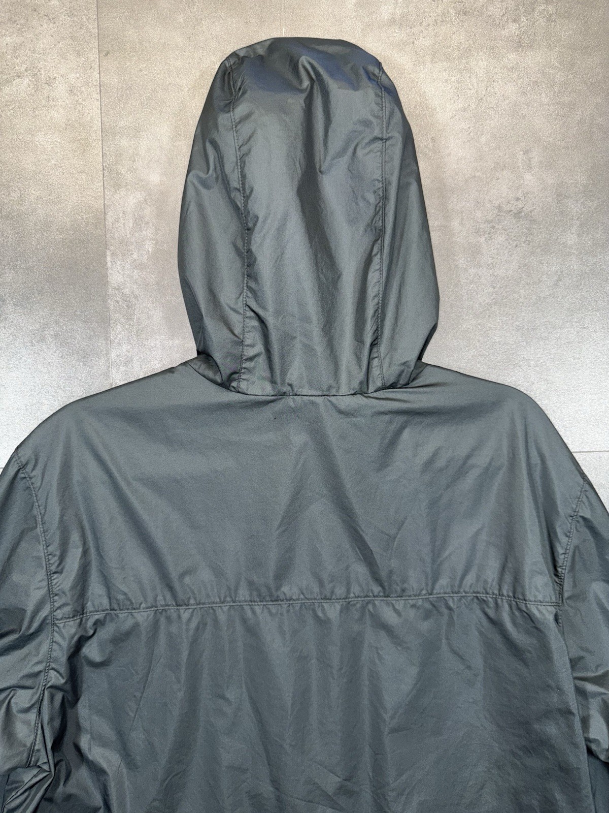 Columbia Mens Jacket Hooded Full Zip Pockets Logo Drawstring Logo Black Size M