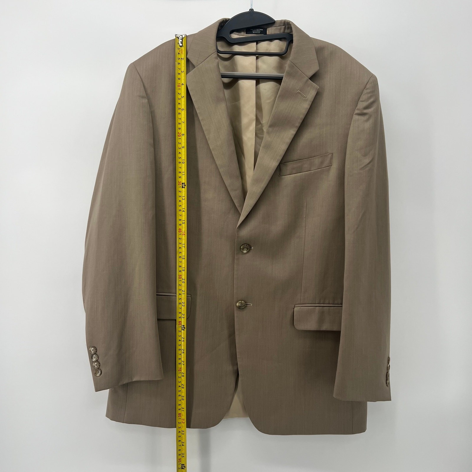 Men’s Donald J Trump Light Brown Wool Blazer Suit Large Preppy Business Formal