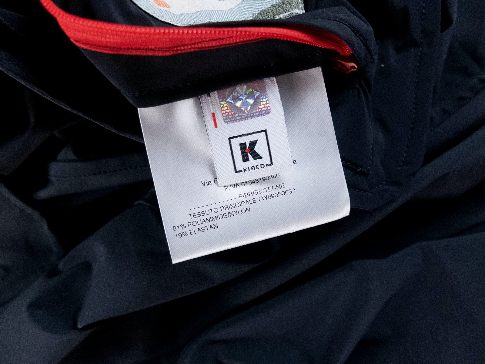 (NO CUSTOMS TAX) KIRED by Kiton Kenji navy blue lightweight nylon jacket XXL