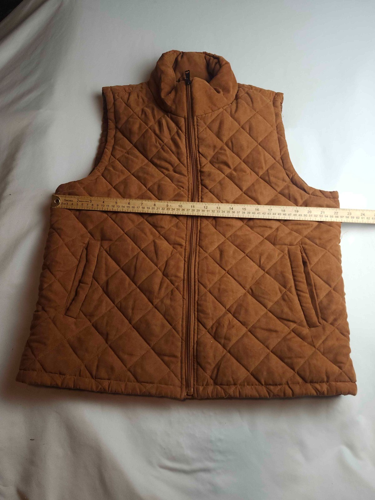 Linea Uomo Vest Mens Large Brown Puffer Outdoor Gorpcore Classic Academia Earthy