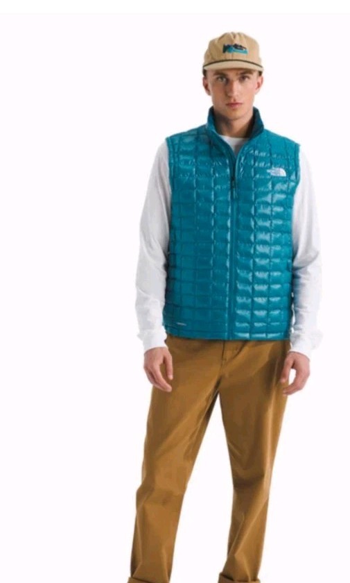 Mens The North Face Thermoball Trekker Vest Dusk Blue Sz XXL