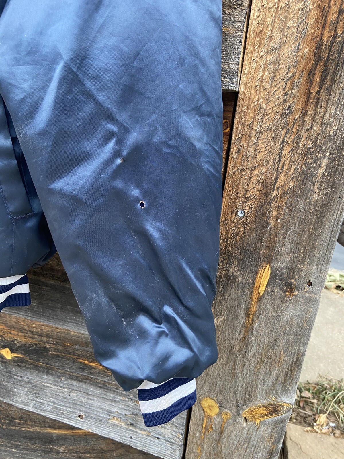 Vintage Men’s US Navy Swingster Windbreaker Jacket Blue Size L United States USA