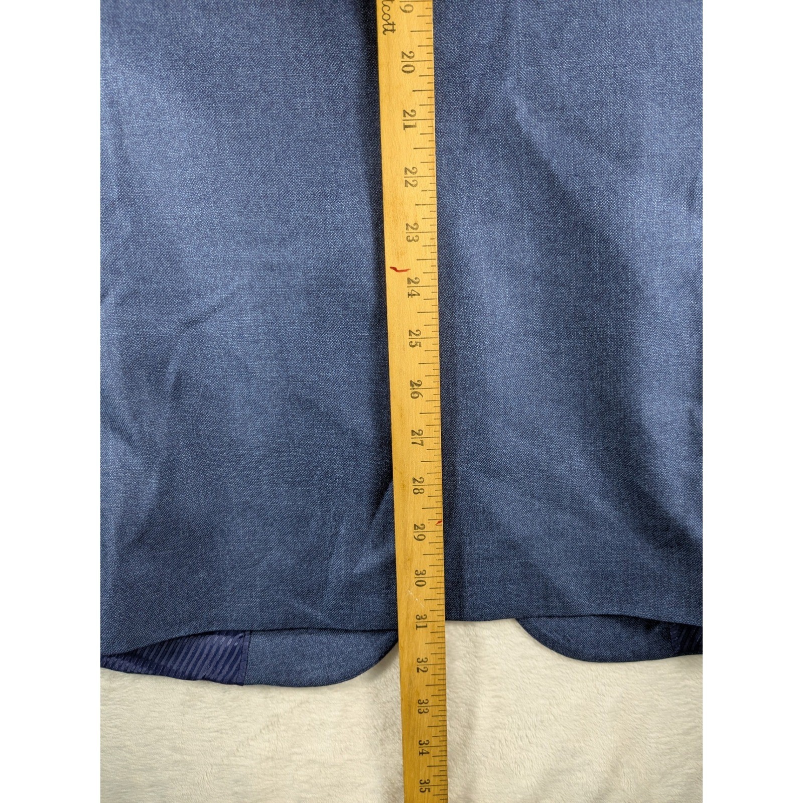 Turnbury Mens Made in Jordan Gray Two Button Blazer Jacket Business Attire