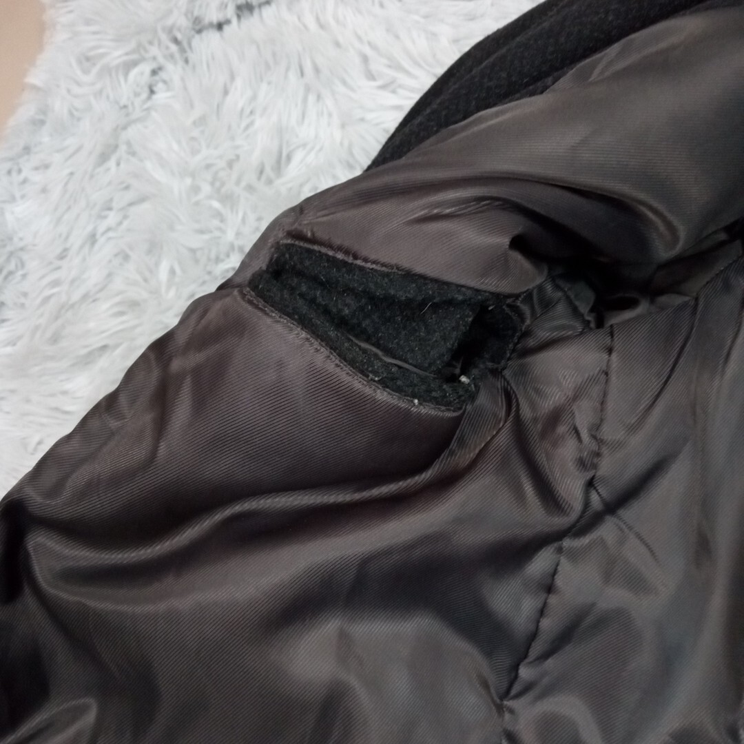 London Fog Jacket Mens M Charcoal Gray Wool Blend Lined Preppy Button Zip Up