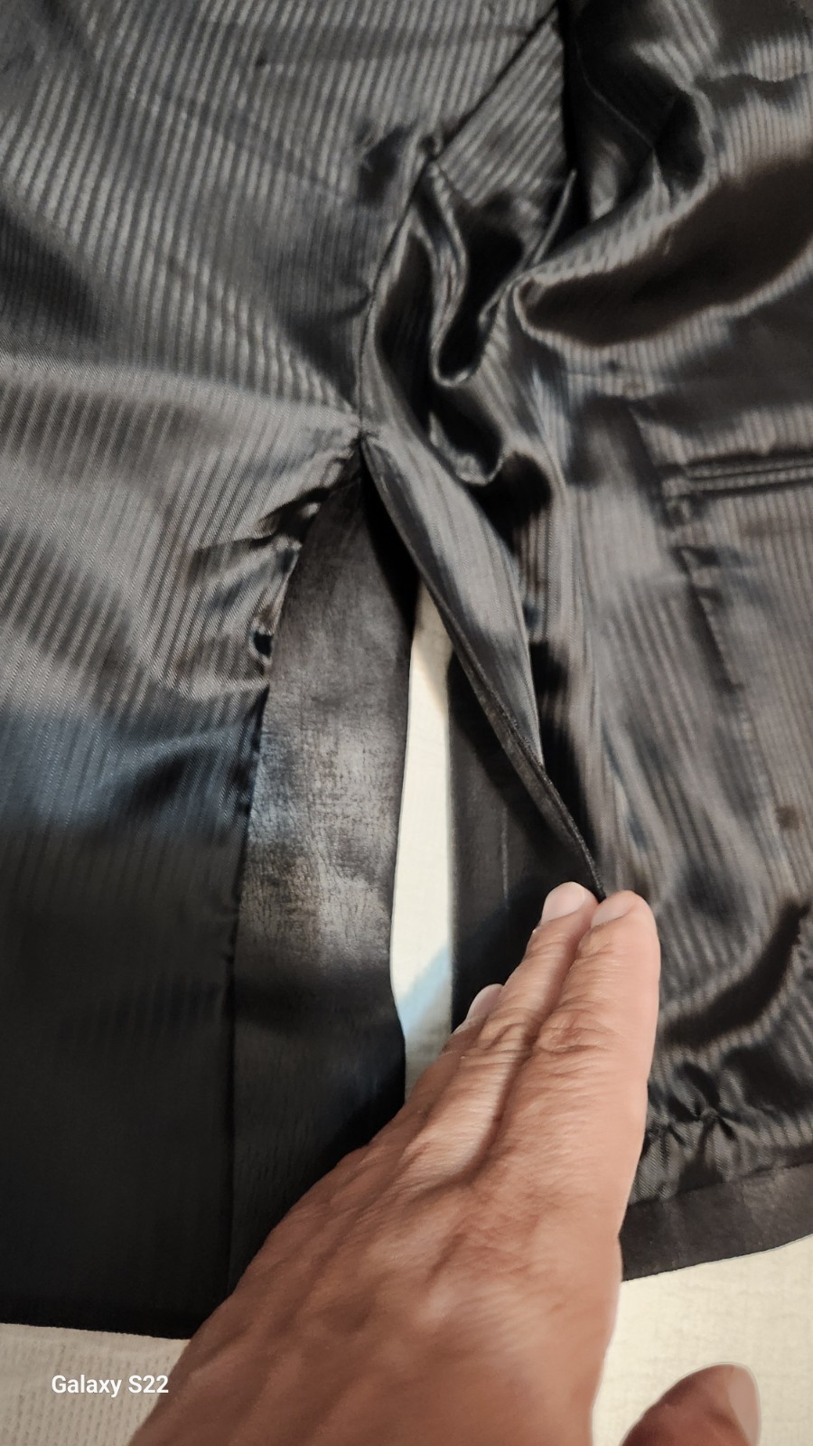 Apt. 9 Men’s Black Leather 1 Piece Suit 38 Regular 2-Button Lined Notch